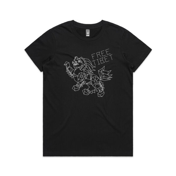  GEOMETRIC SNOW LION - WOMEN'S CREW NECK Thumbnail