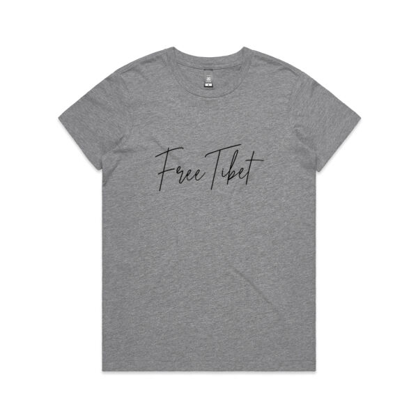 Free Tibet (Black) Women's Crew Neck Thumbnail